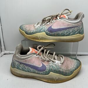 Nike Shoes Mens 7 Mamba Rage White Hyper Grape Green Glow 908972-140 Kobe Bryant